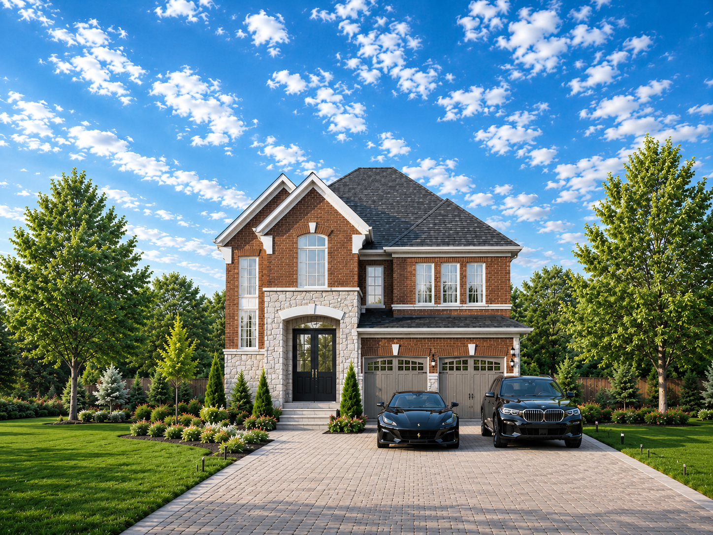 Nature's Nest at Ivy Rouge — detached single home at golden hour, Oakville